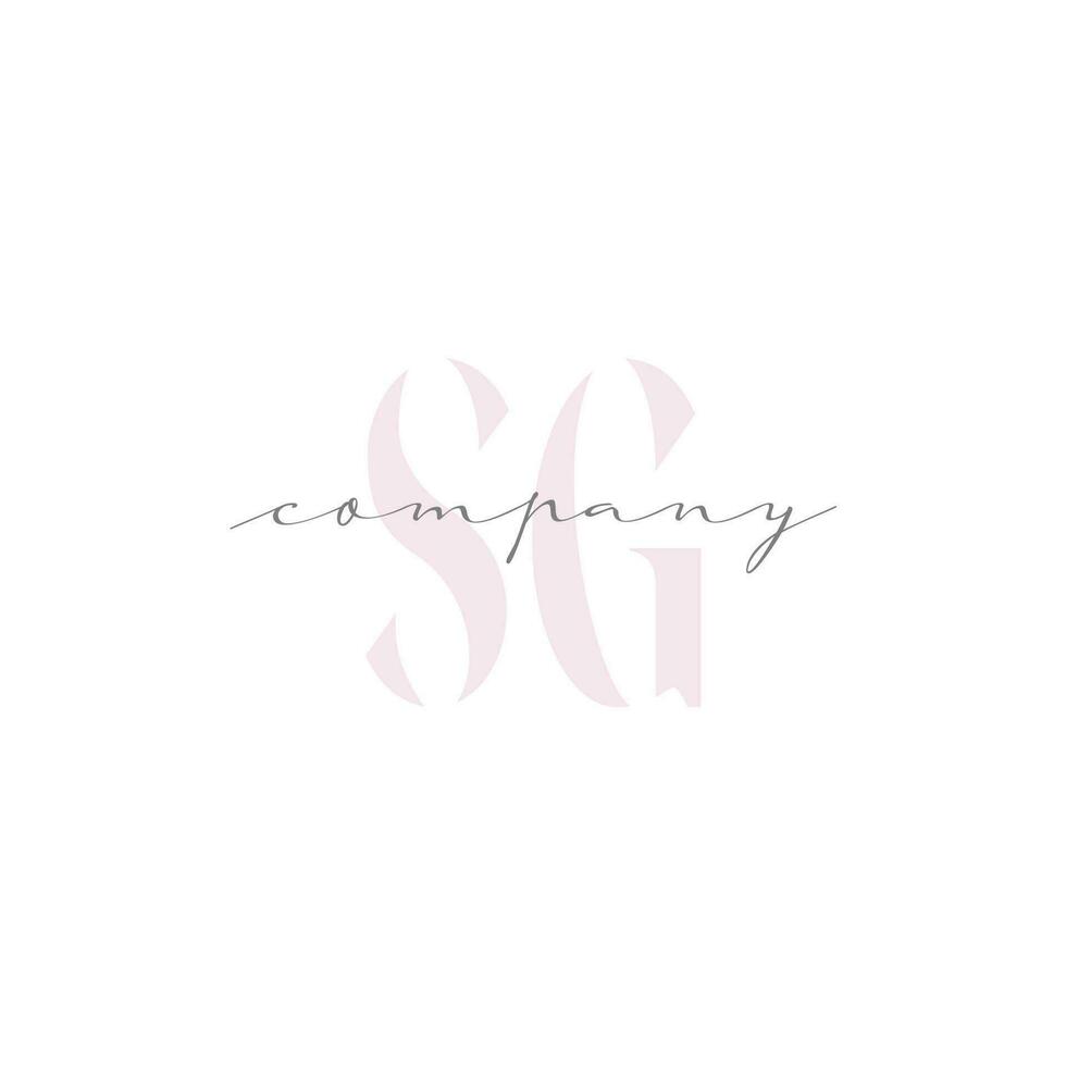 SG Beauty Initial Template Vector Design