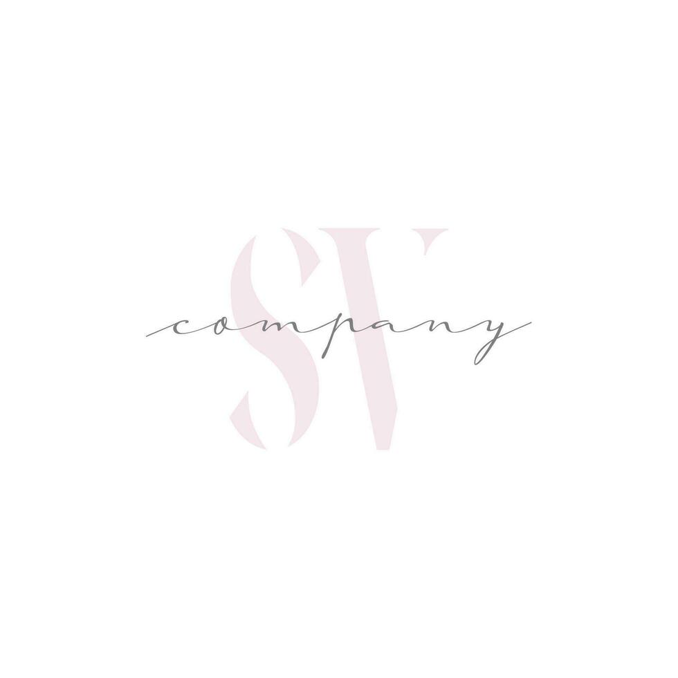 SV Beauty Initial Template Vector Design