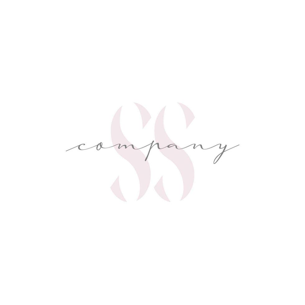 SS Beauty Initial Template Vector Design