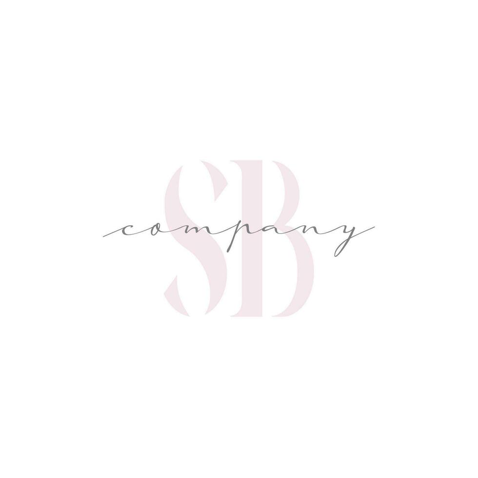 SB Beauty Initial Template Vector Design