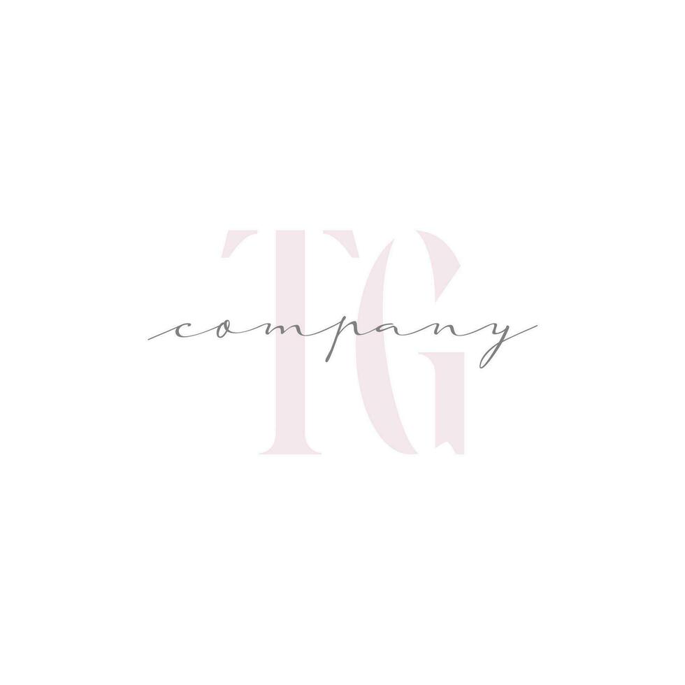 TG Beauty Initial Template Vector Design