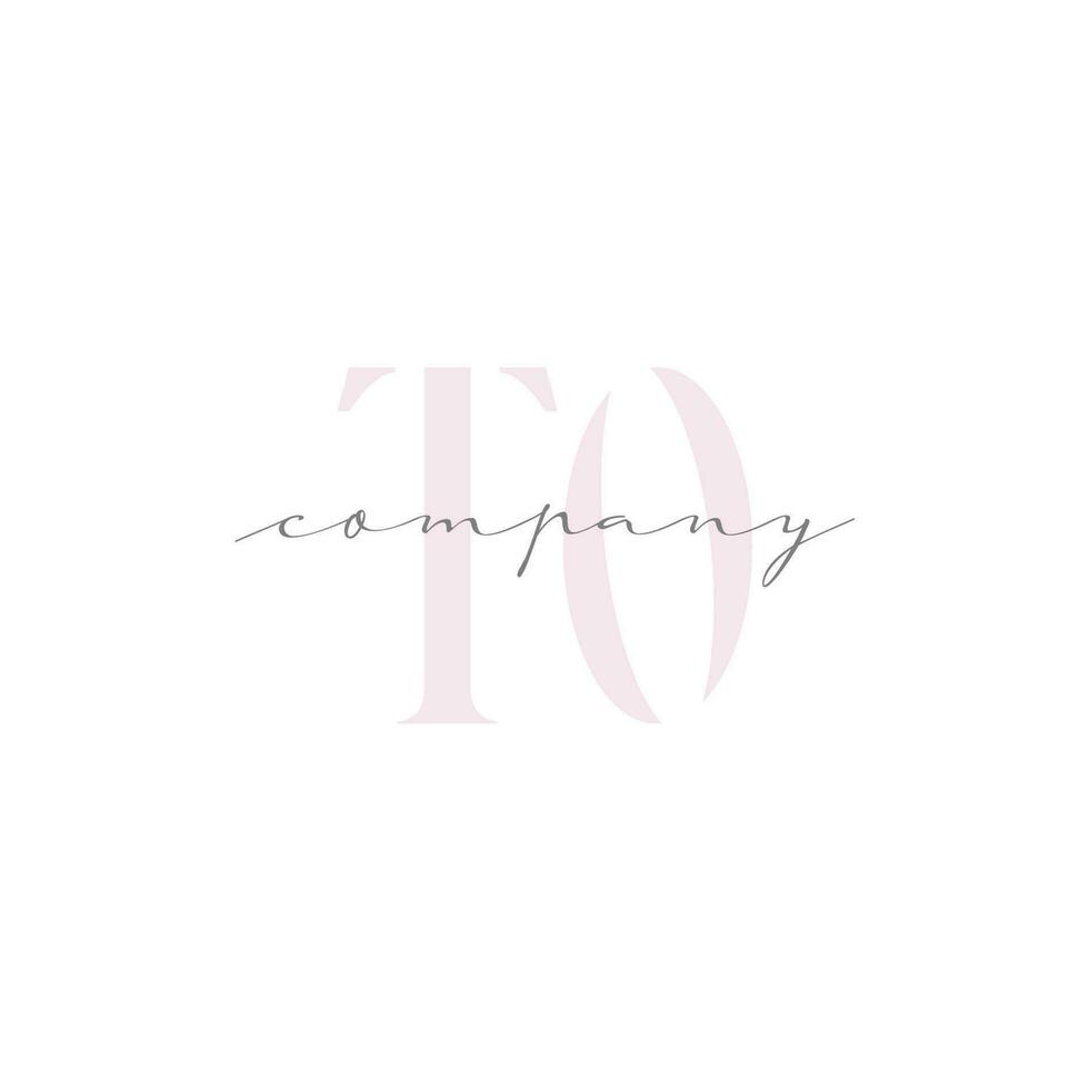 TO Beauty Initial Template Vector Design