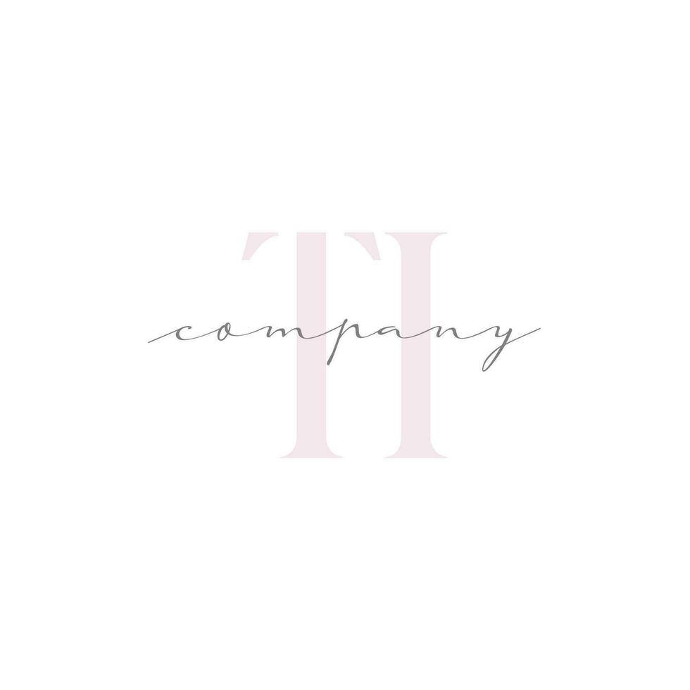 TI Beauty Initial Template Vector Design