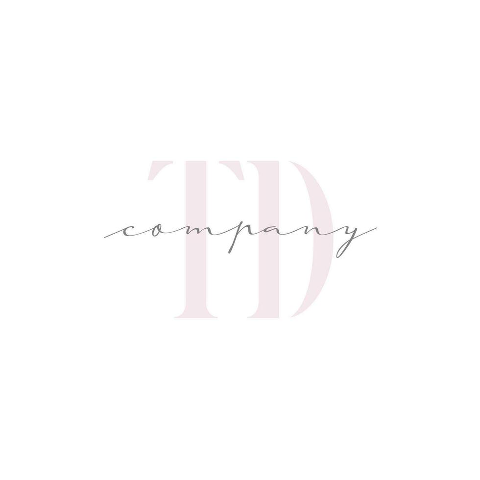 TD Beauty Initial Template Vector Design