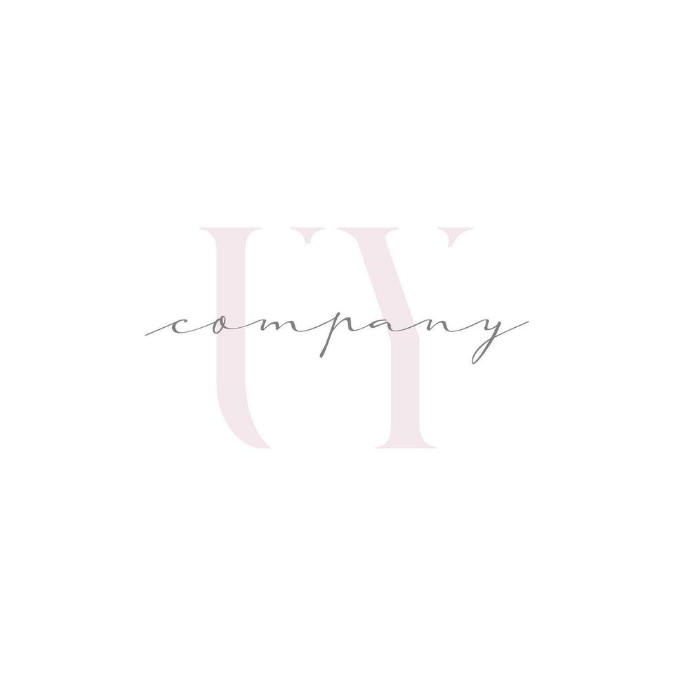 UY Beauty Initial Template Vector Design