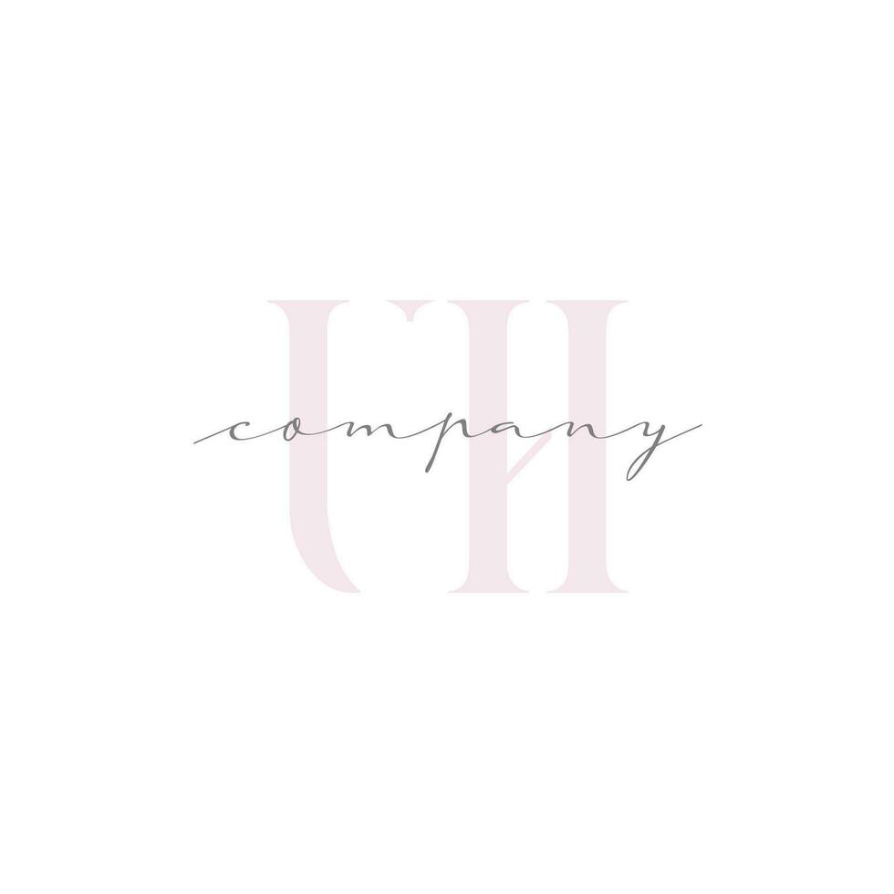 UH Beauty Initial Template Vector Design