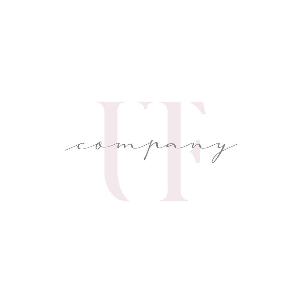 UF Beauty Initial Template Vector Design