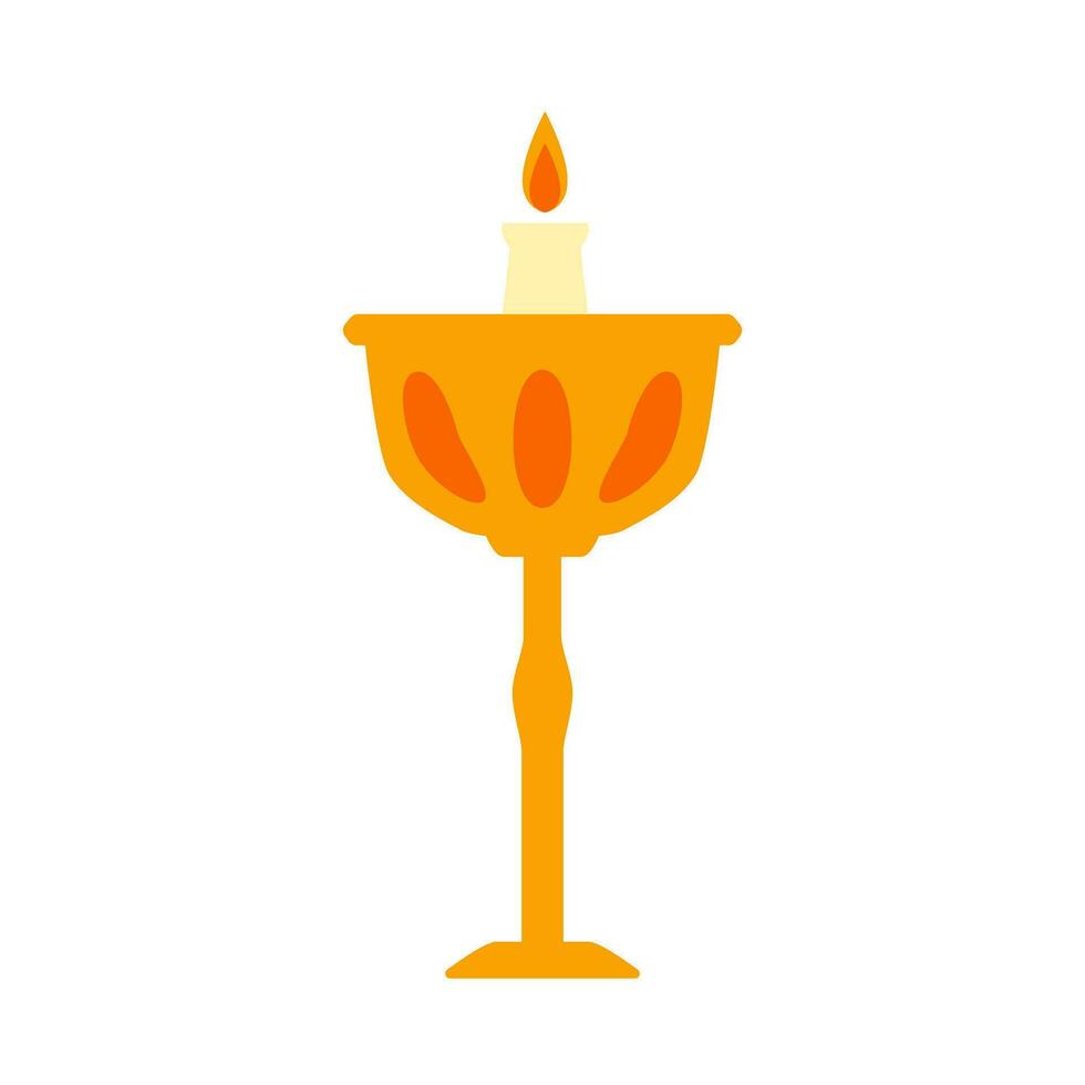 candelero icono vector. vela ilustración signo. ligero símbolo o logo. vector