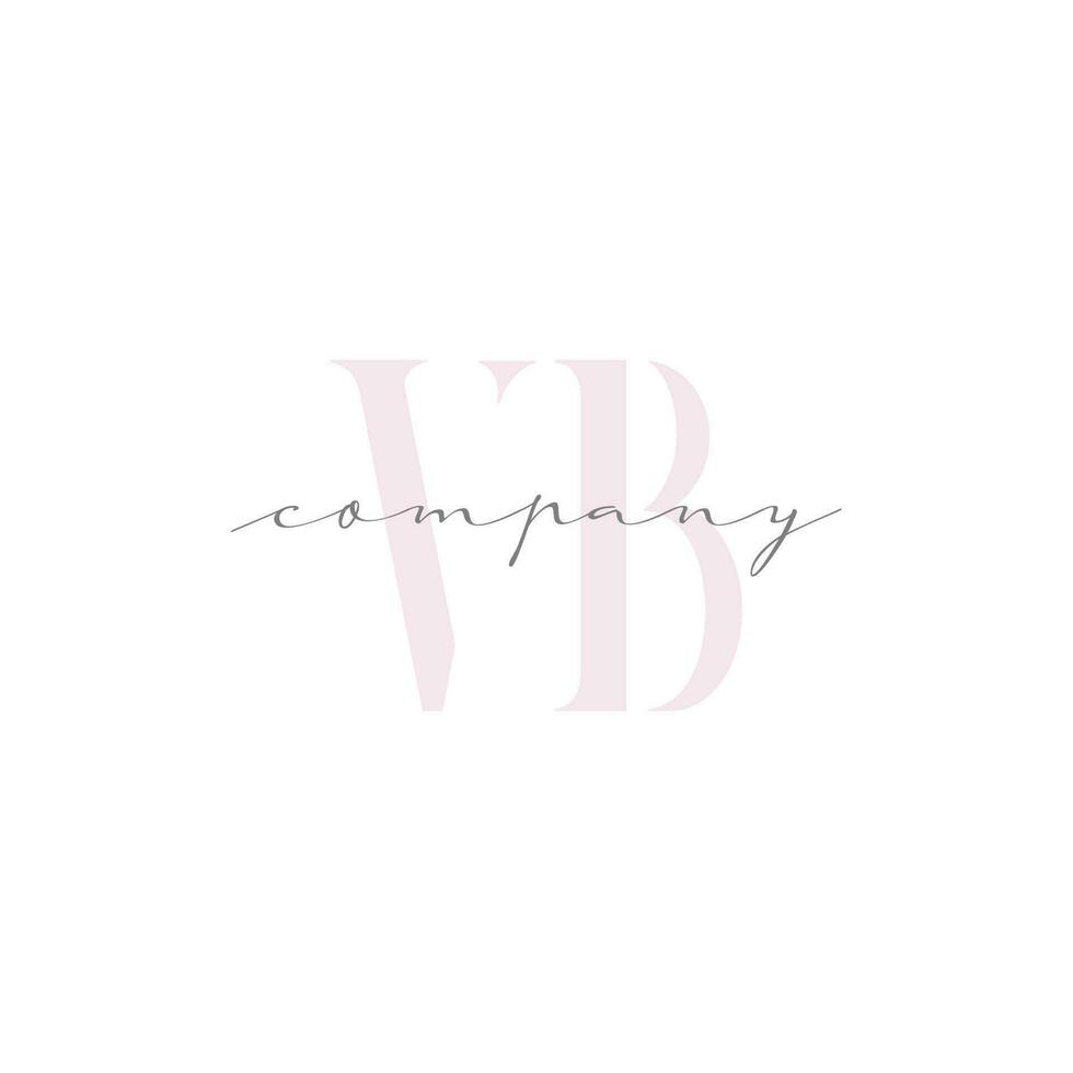 VB Beauty Initial Template Vector Design