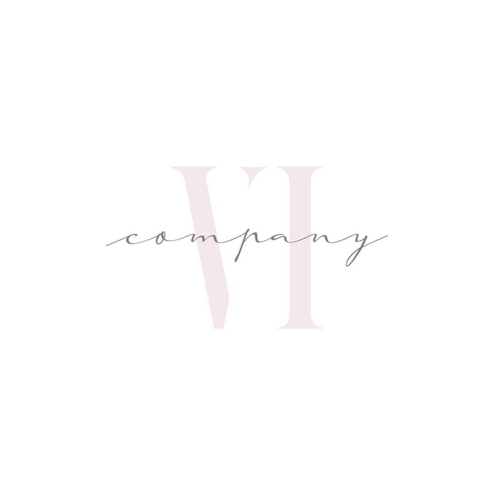 VI Beauty Initial Template Vector Design
