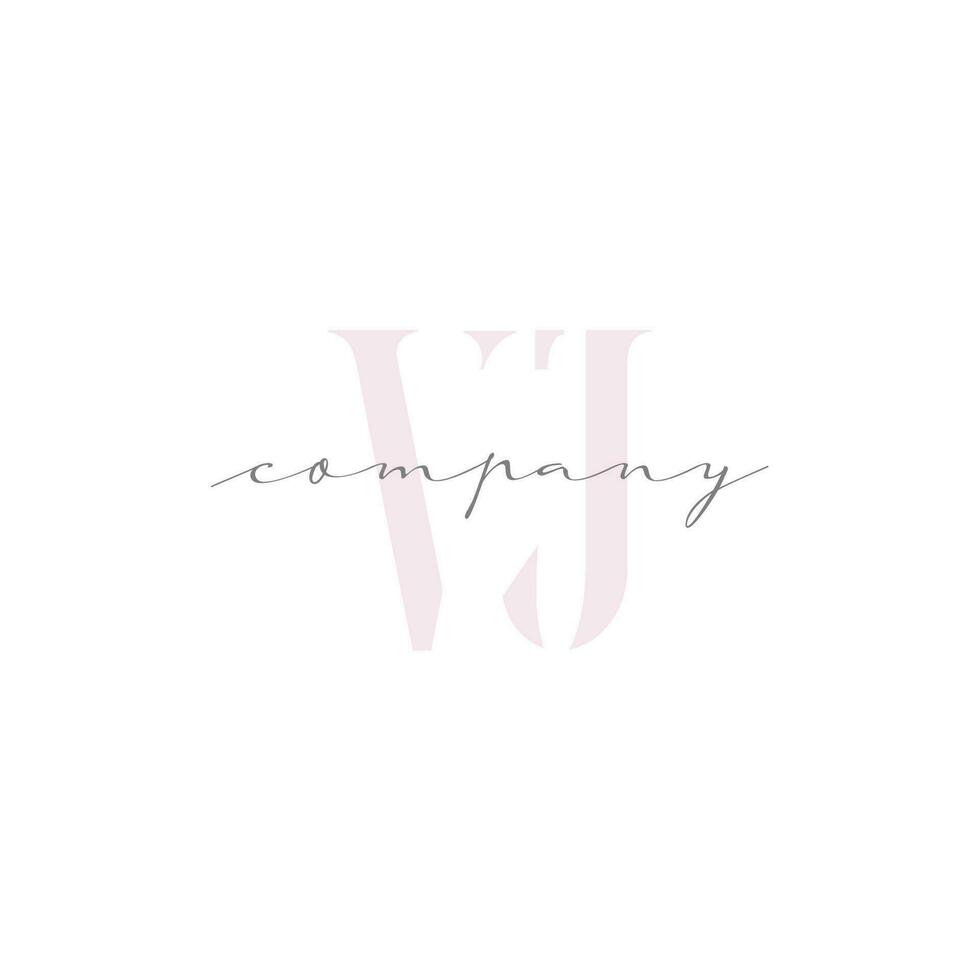 VJ Beauty Initial Template Vector Design