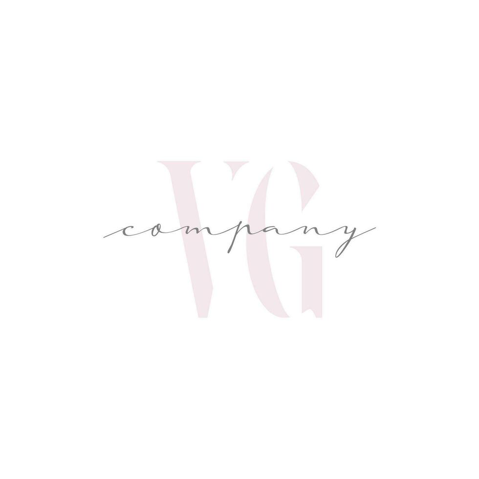 VG Beauty Initial Template Vector Design