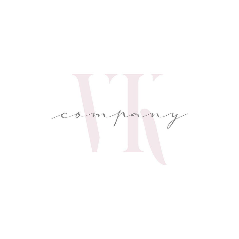VK Beauty Initial Template Vector Design