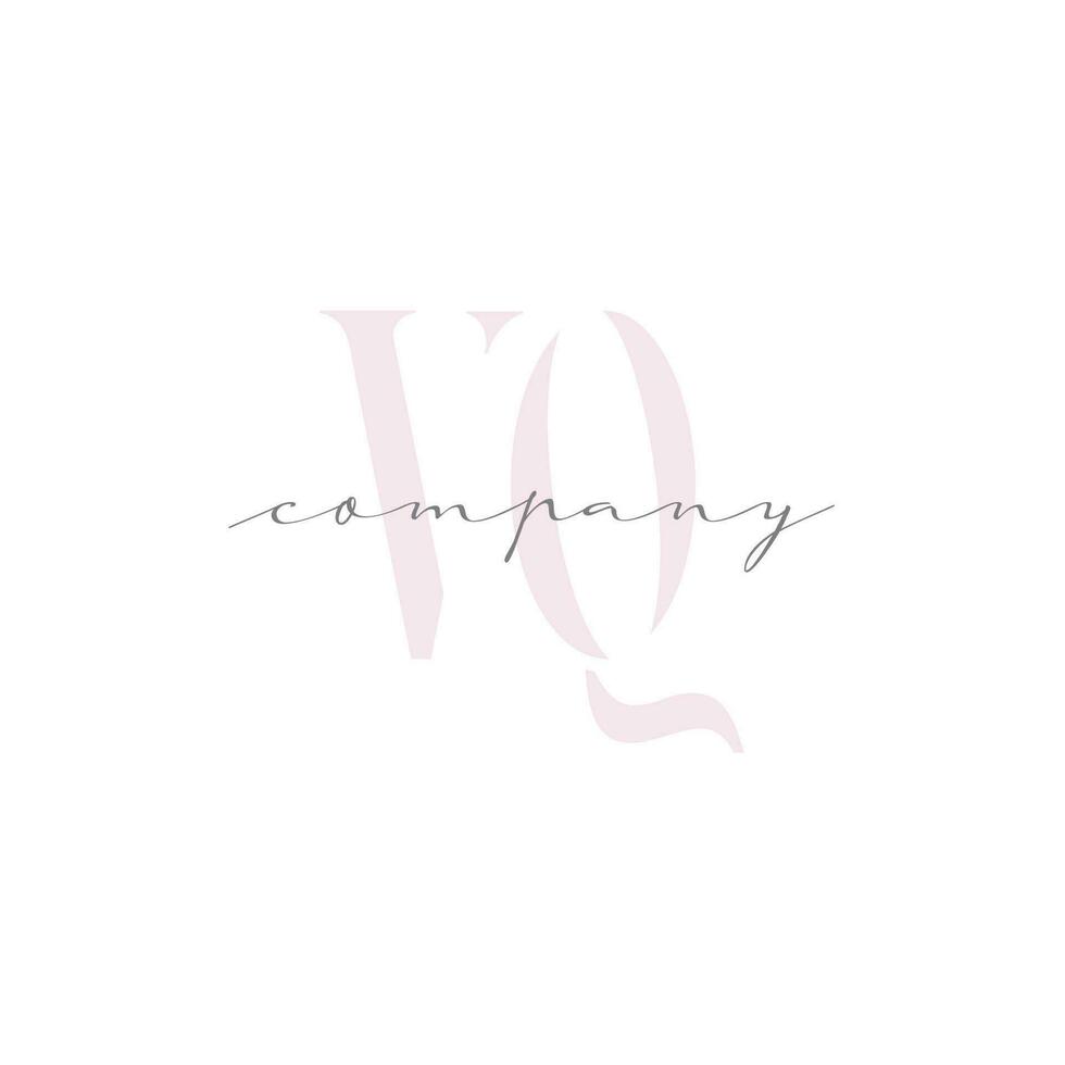 VQ Beauty Initial Template Vector Design