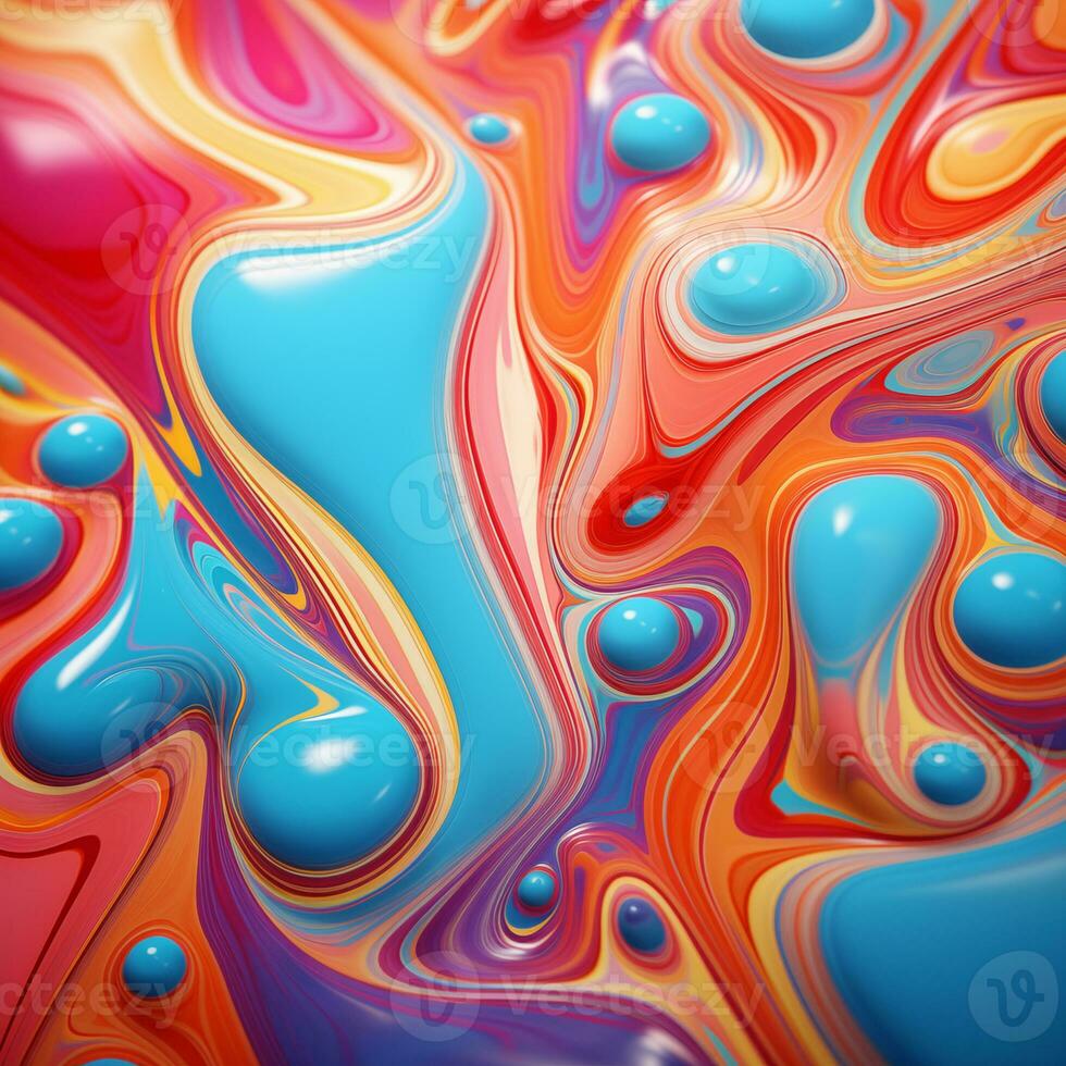 Colorful abstract liquid art background, surface design, acrylic, paint photo