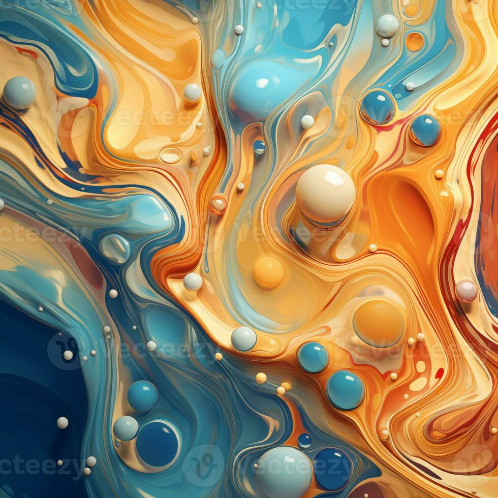 Colorful abstract liquid art background, surface design, acrylic, paint photo