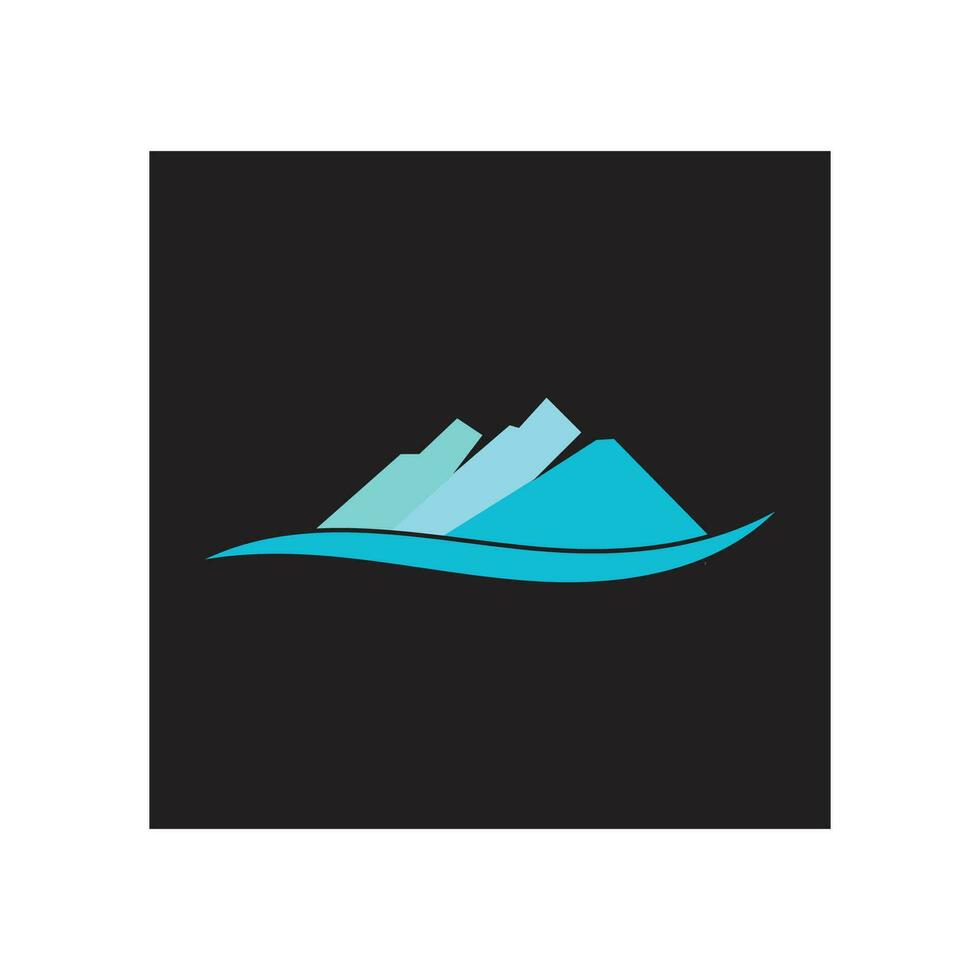 Mountain icon Logo Template Vector illustration design