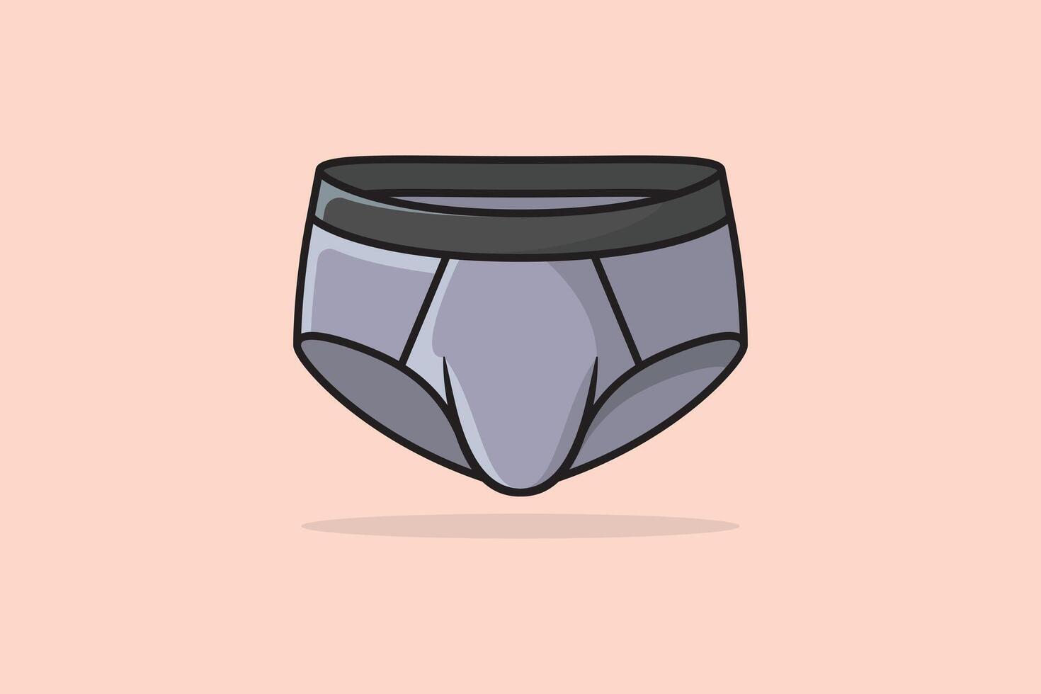 Boys Comfortable Underwear Short vector illustration. Sports and Fashion objects icon concept.