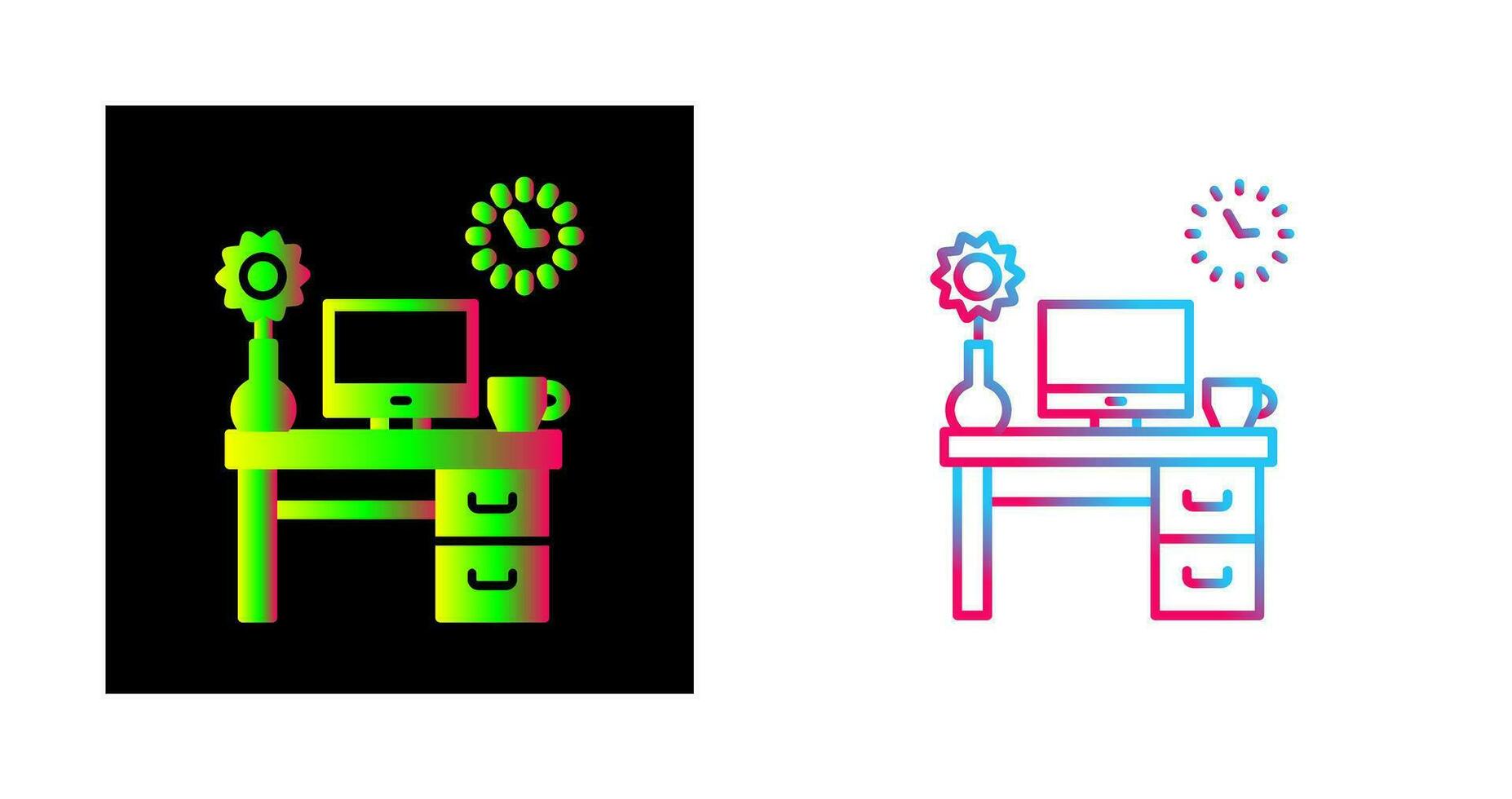 Work Table Vector Icon