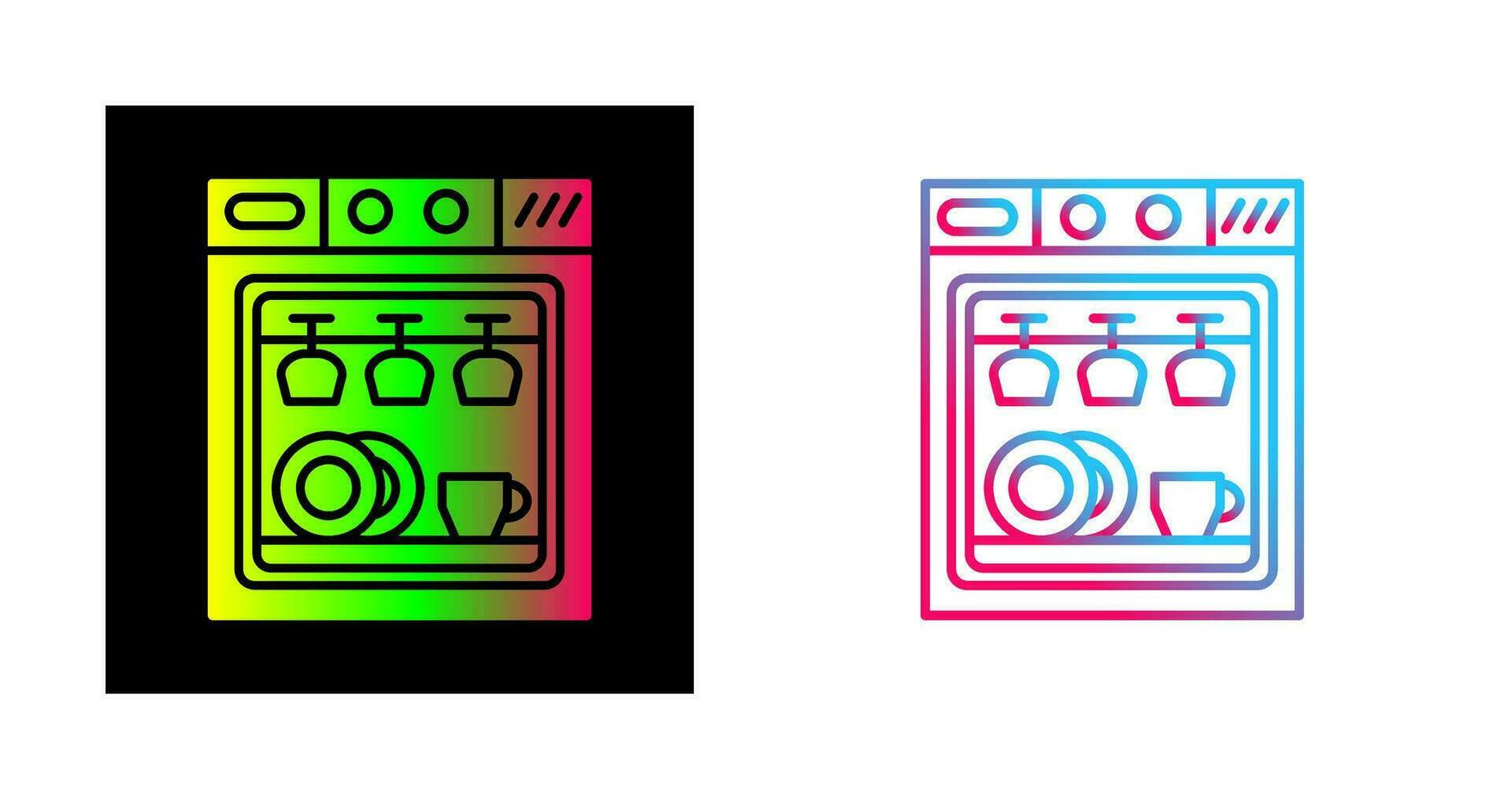 Dishwasher Vector Icon