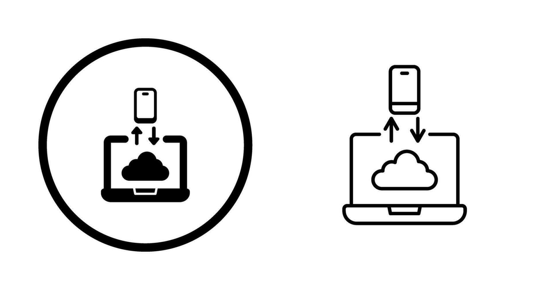 Data Transfer Vector Icon