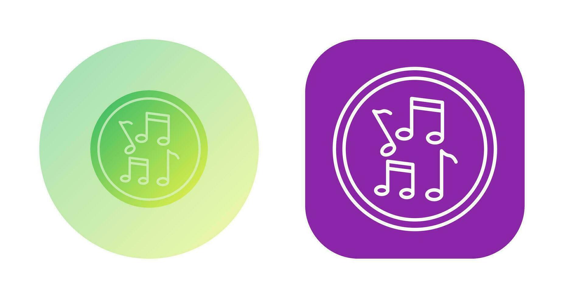 Musical Notes Vector Icon
