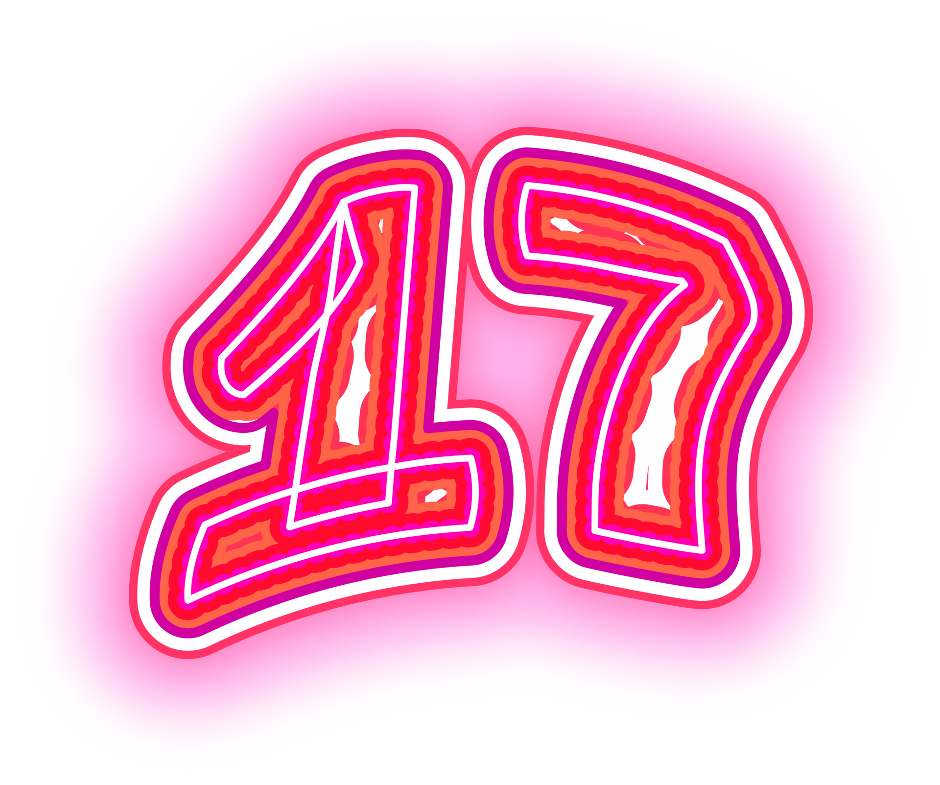rosado neón número 17 33554064 PNG rosado neón número 17 33554064 PNG