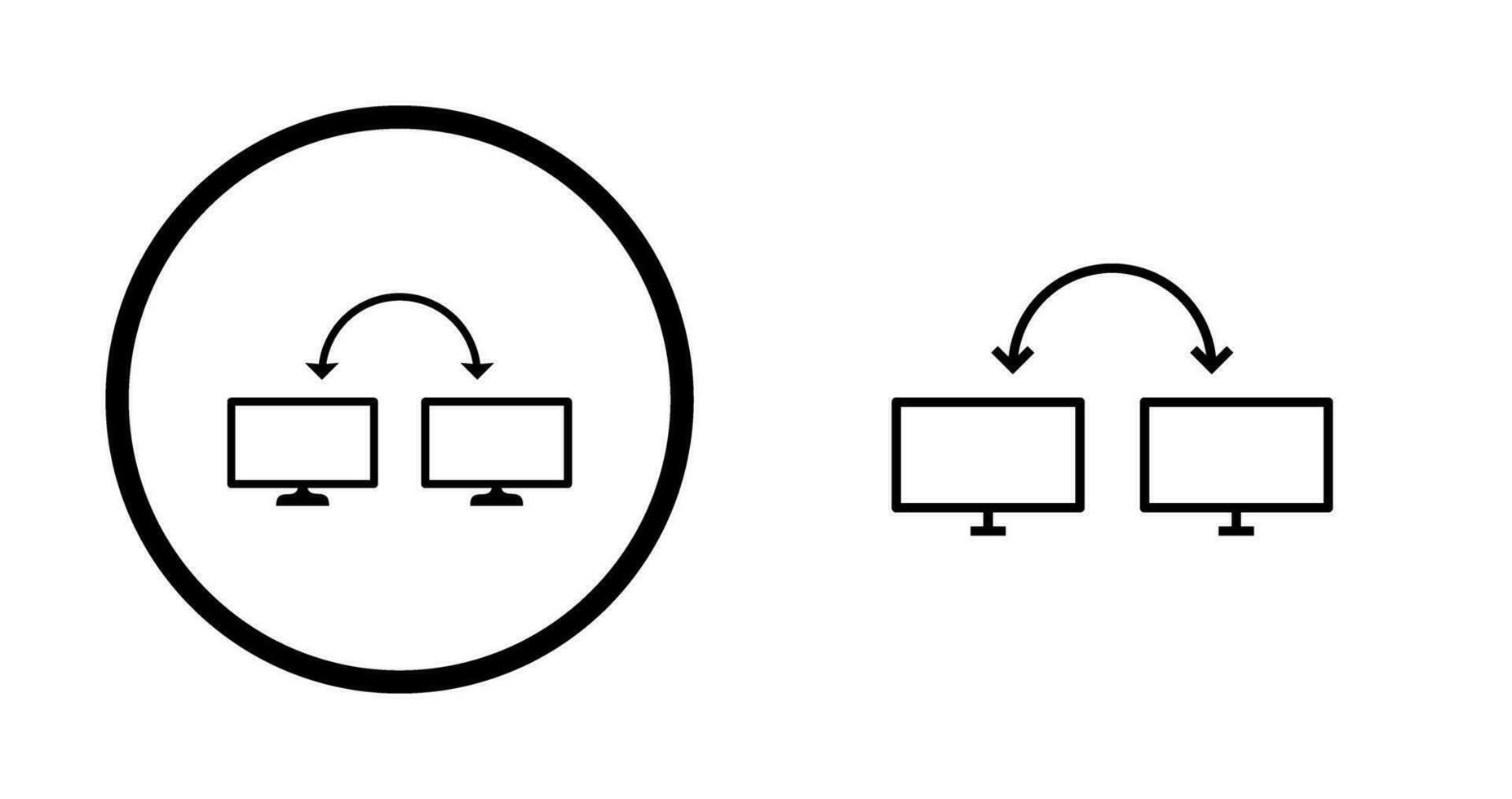 Unique Connected Systems Vector Icon