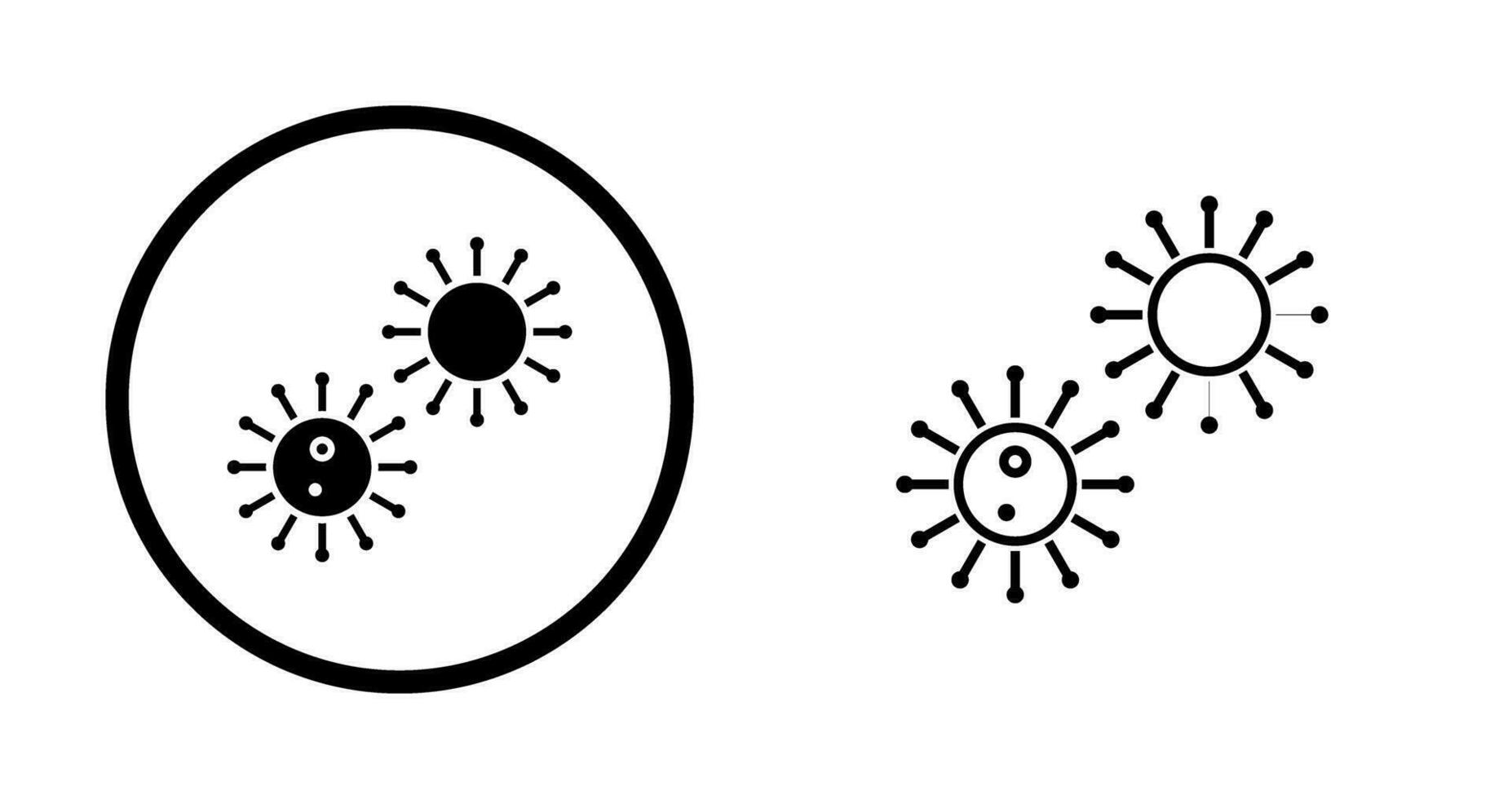 Unique Virus Vector Icon