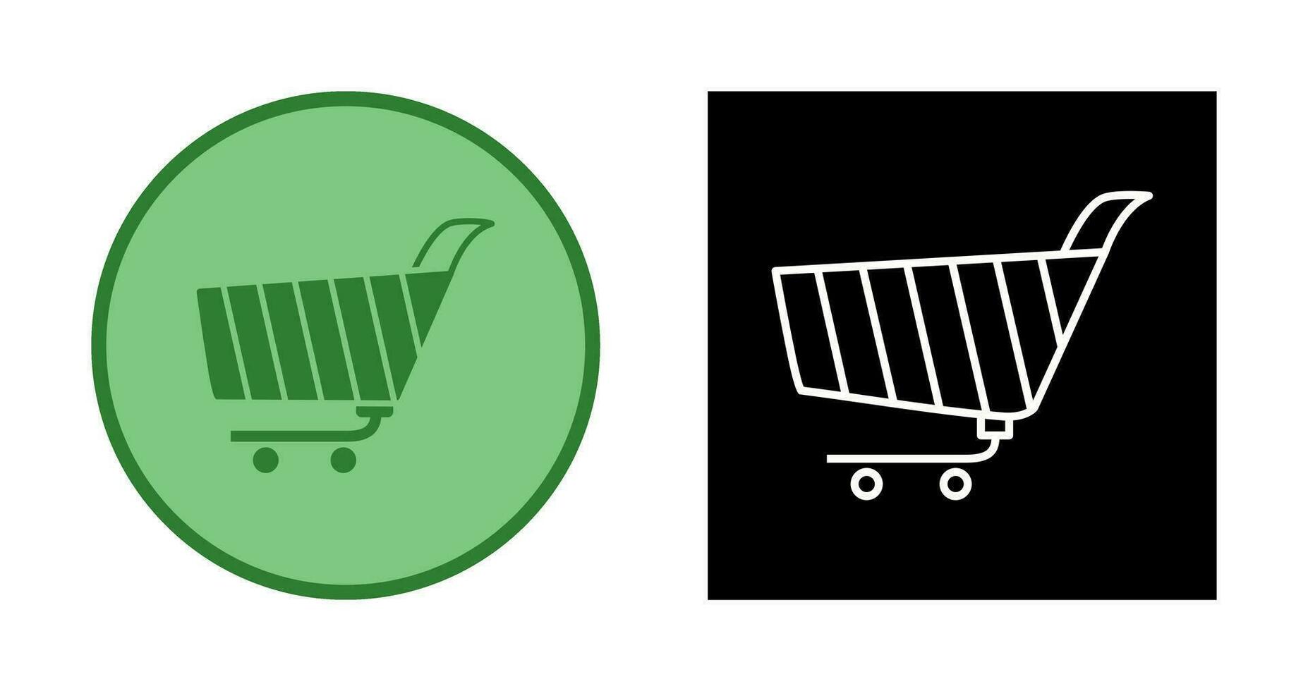 Unique Shopping Cart Vector Icon