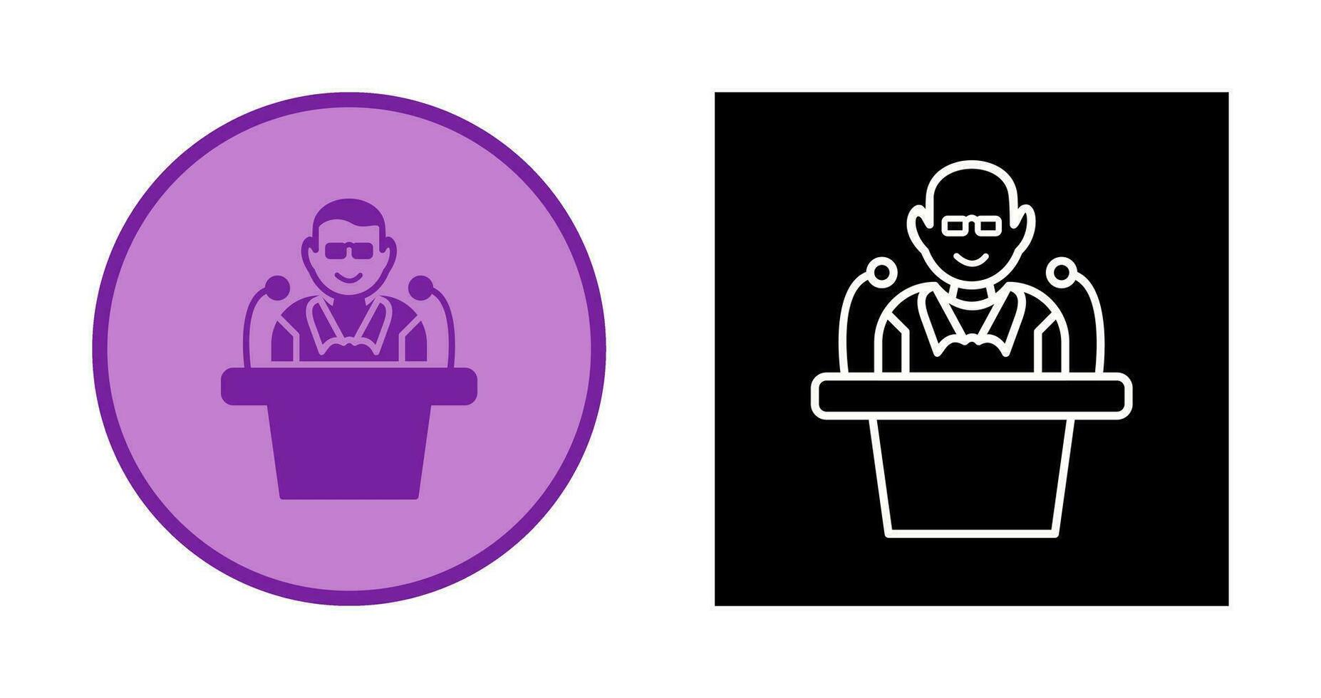 Unique Lecture Vector Icon