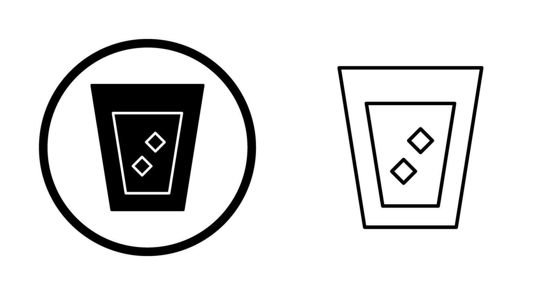 Unique White Russian Drink Vector Icon