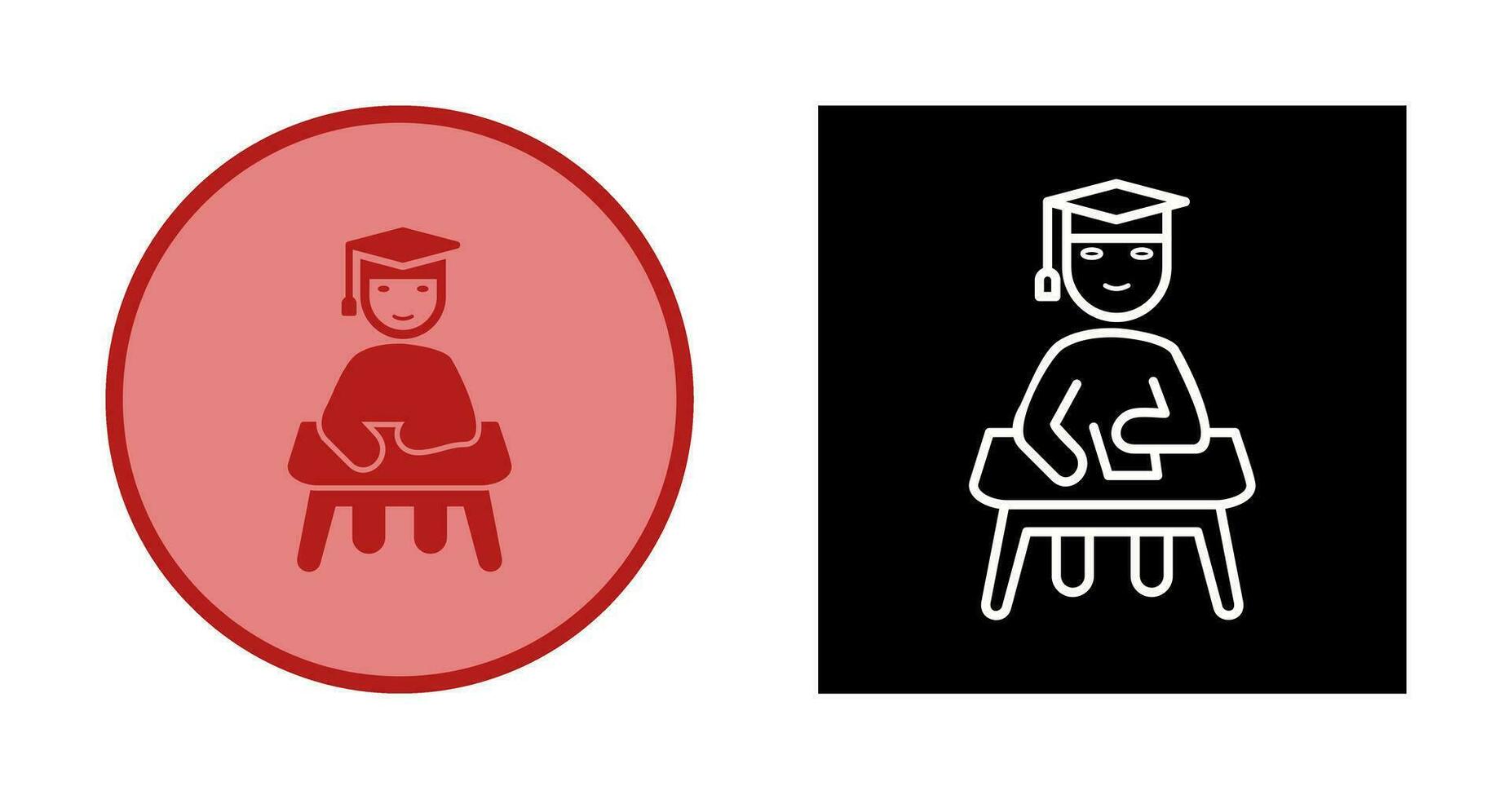Unique Studying on Desk Vector Icon