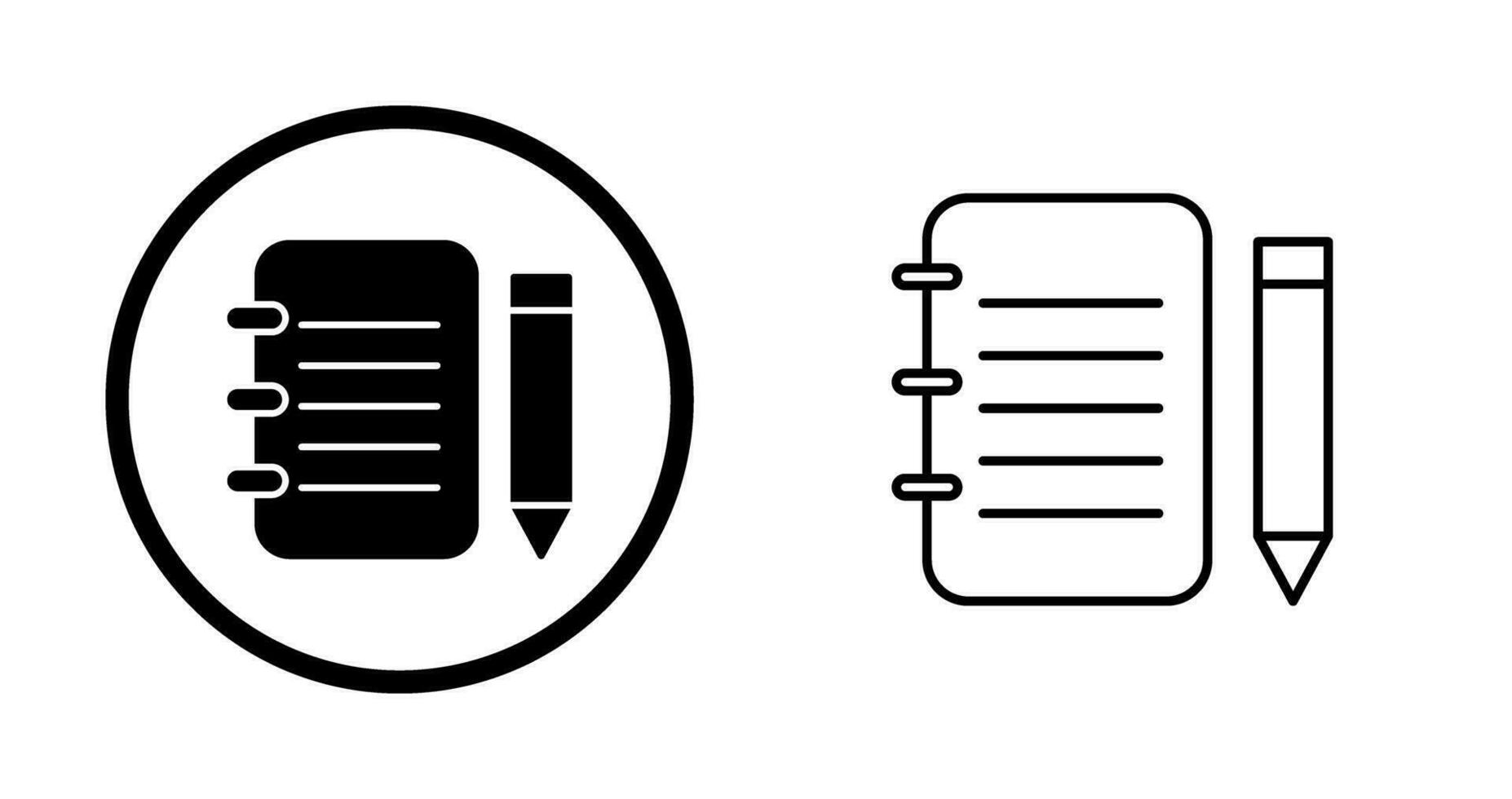 Unique Notepad Vector Icon