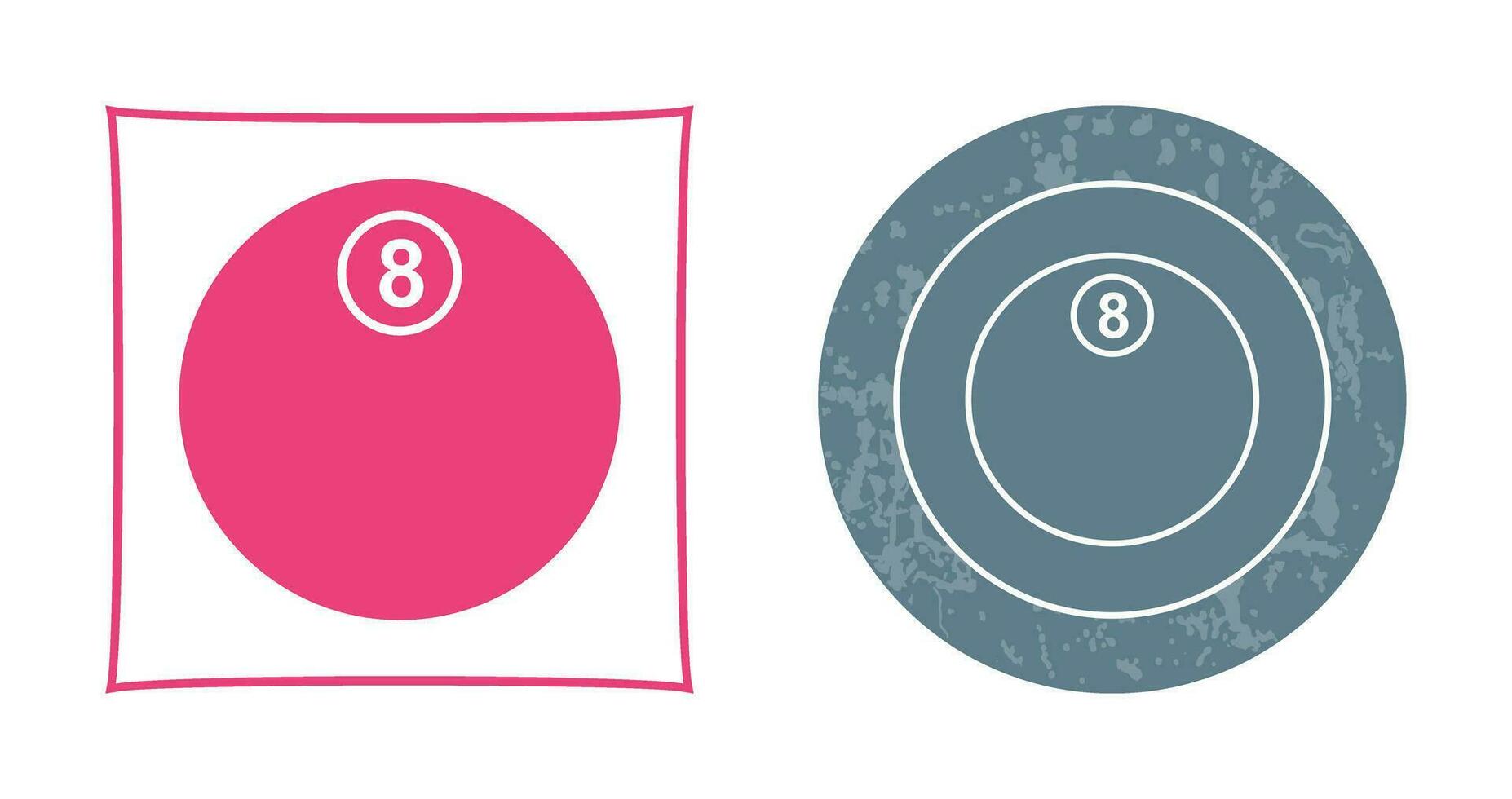 Unique Eight Ball Vector Icon