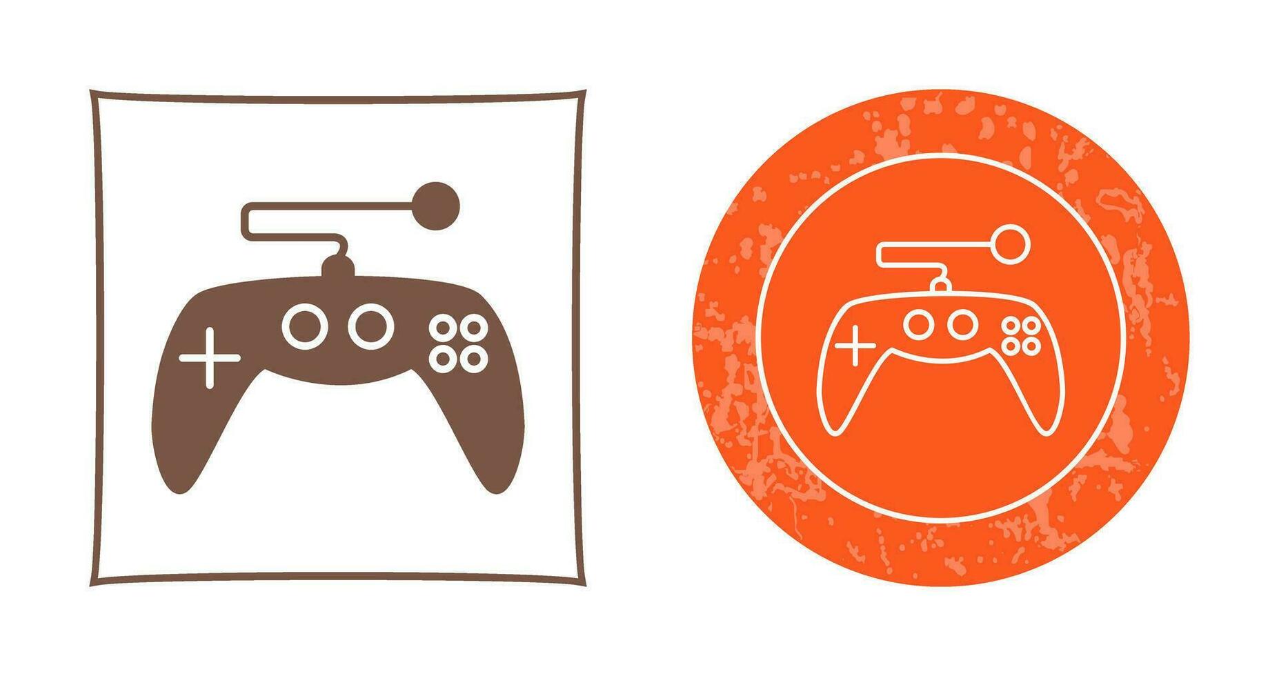 icono de vector de control de juego único