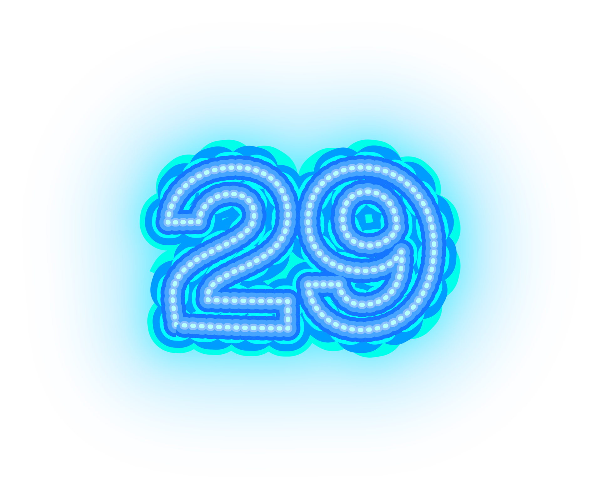 blue-neon-number-29-33555132-png