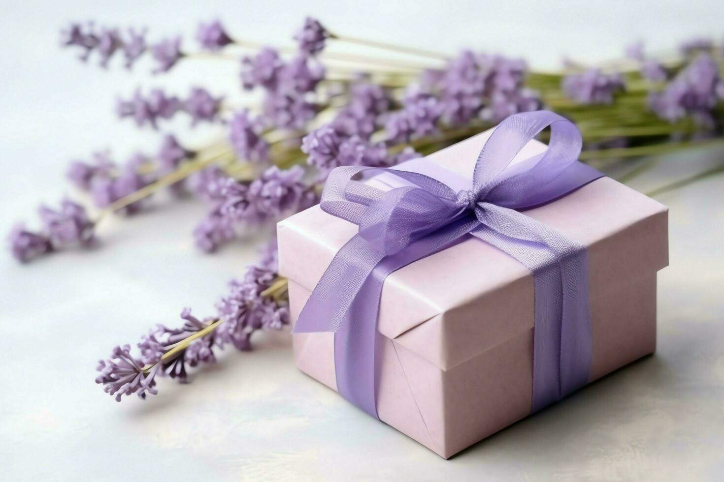 Colorful gift boxes present with ribbon and bow. For birthday, christmas gift or valentine occasions concept by AI Generated photo