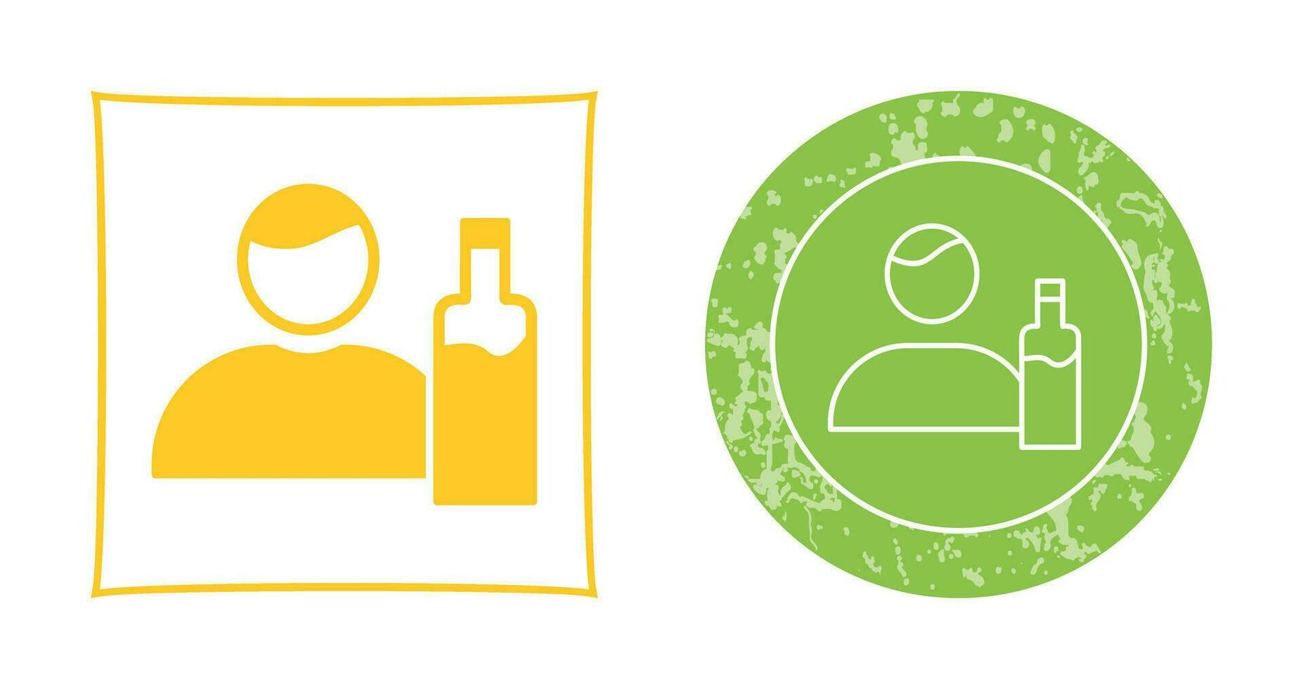 Unique Man And Drink Vector Icon