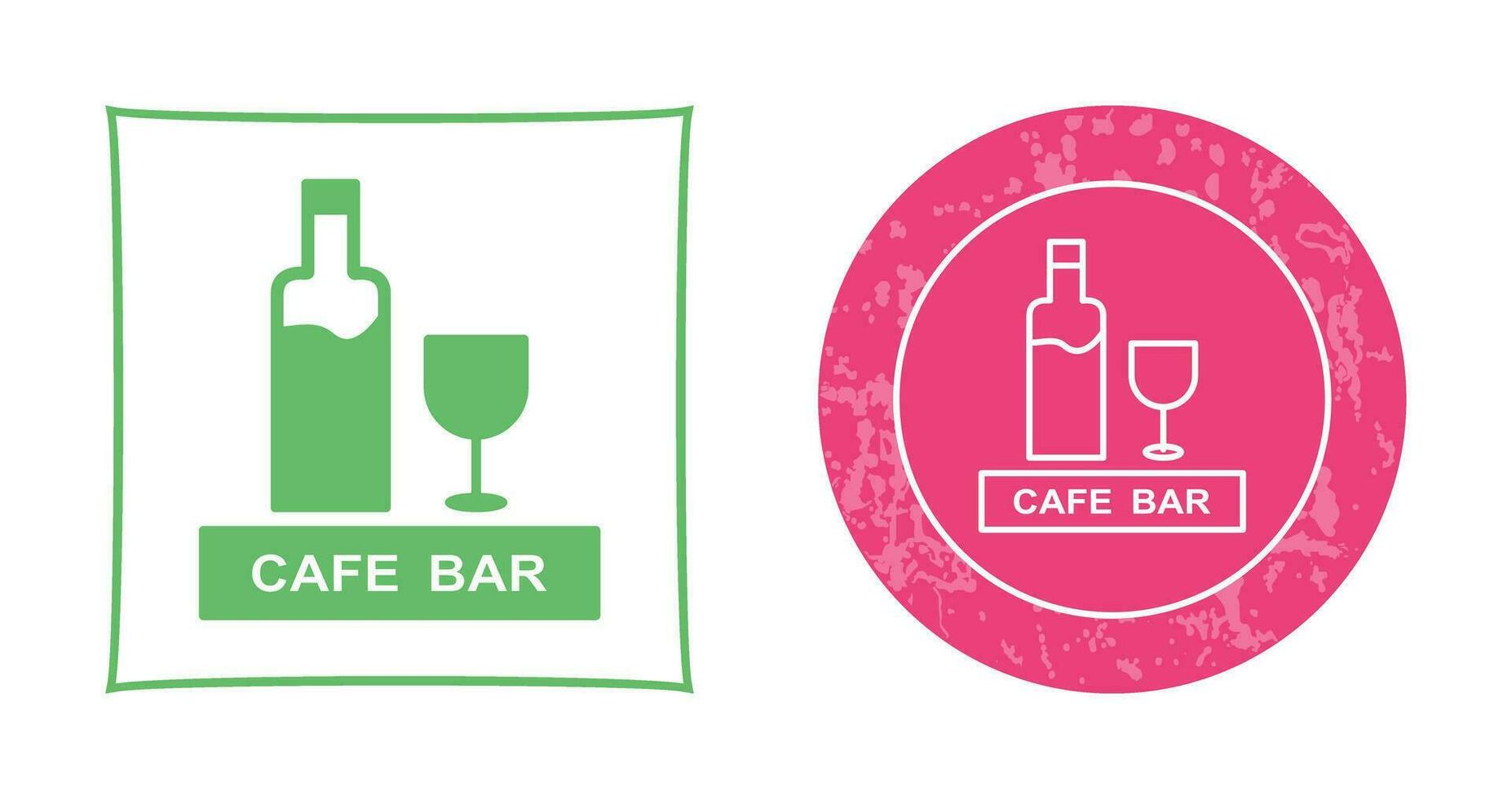 Unique Drinks Cafe Vector Icon