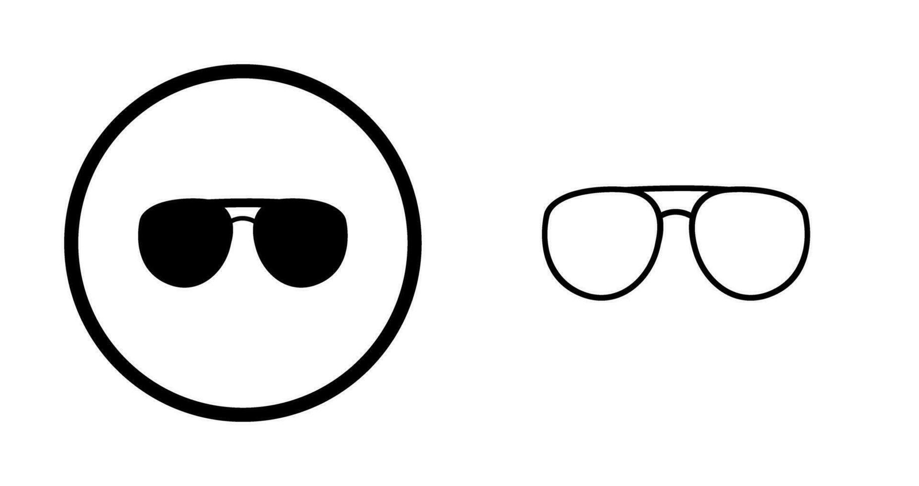 Unique Glasses Vector Icon