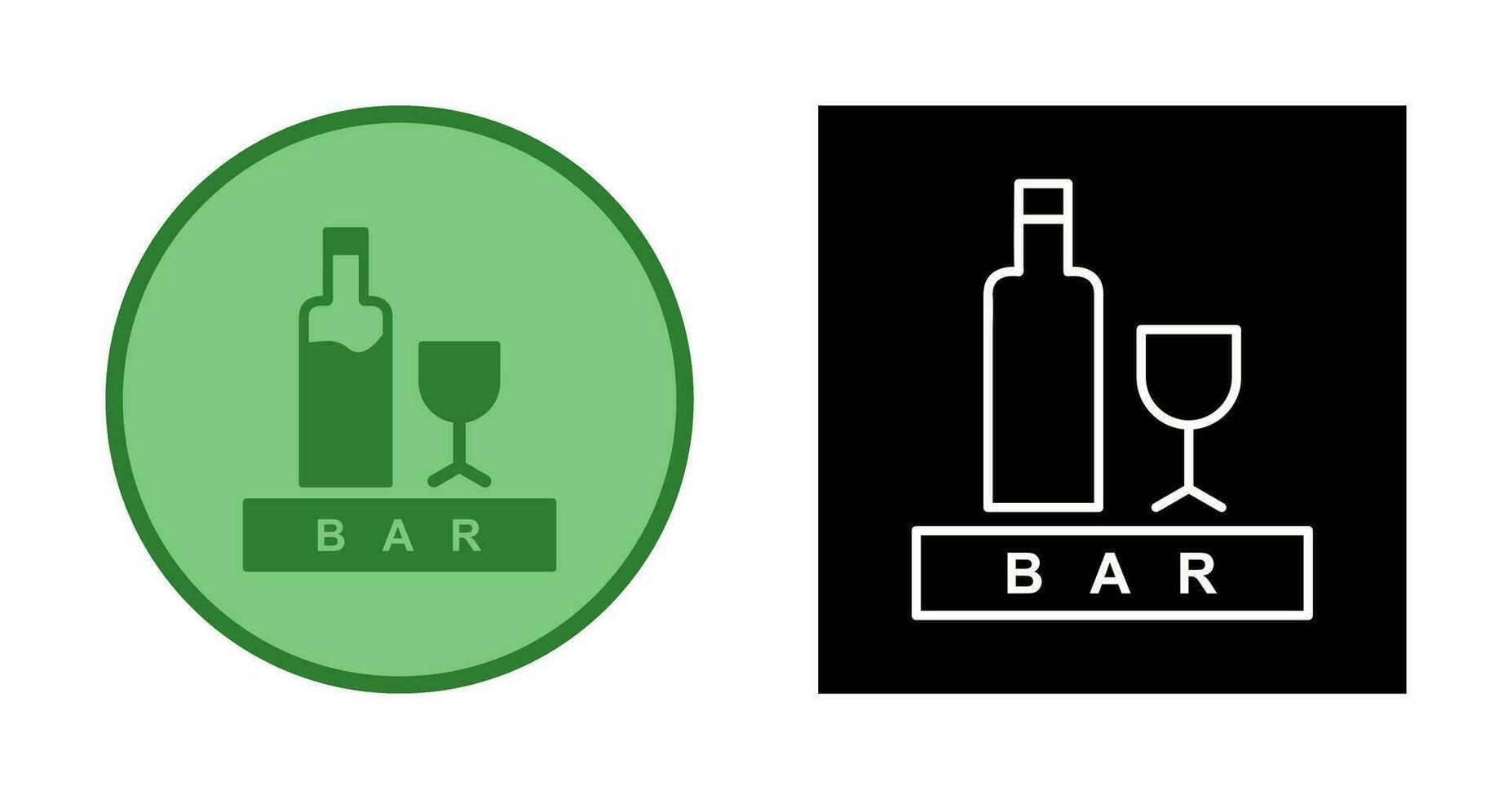 Unique Bar Sign Vector Icon