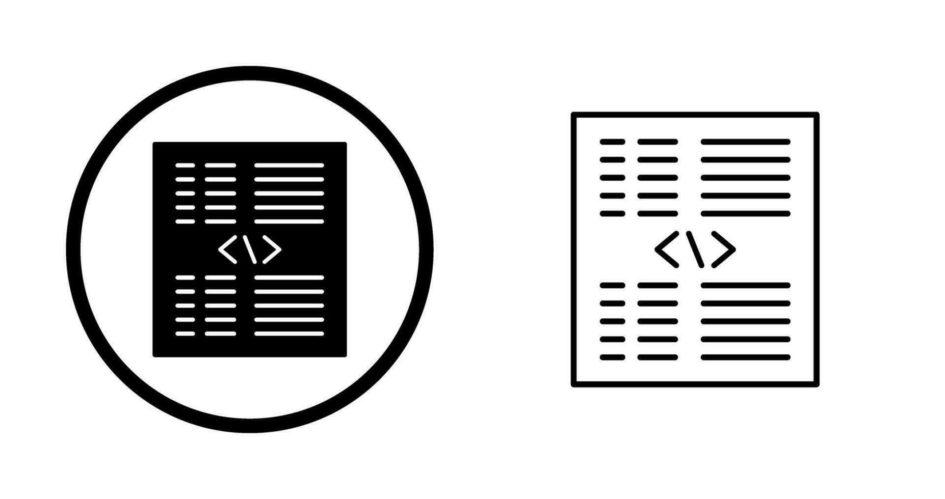 Piece of Code Vector Icon