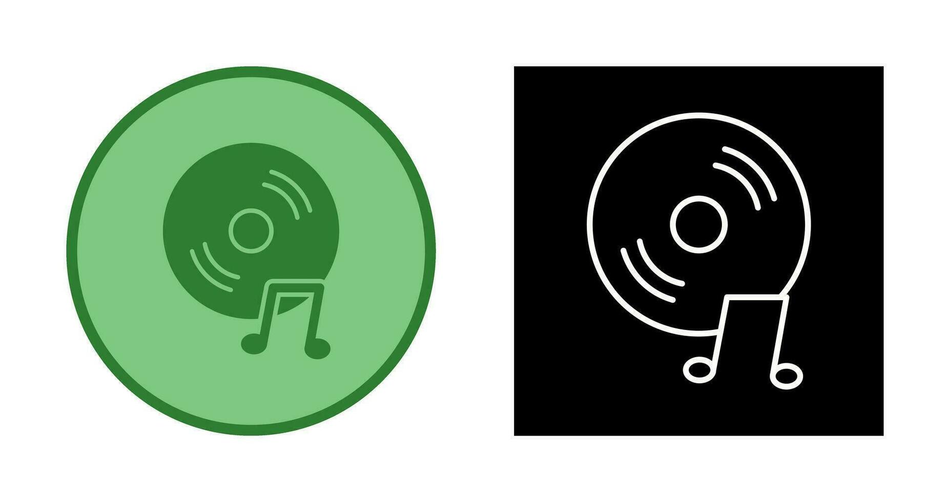Unique Music CD Vector Icon