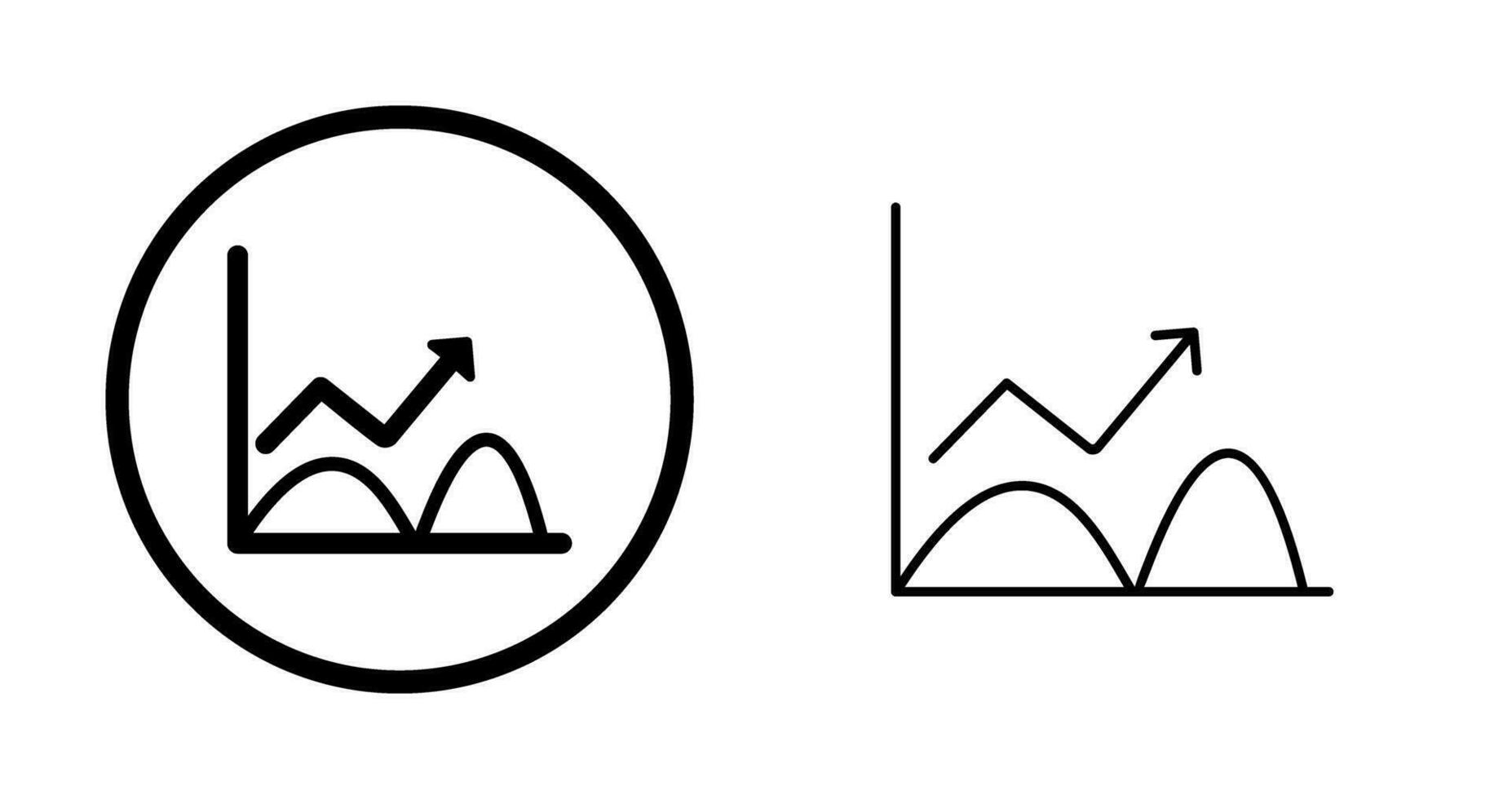 Trend in Graph Vector Icon