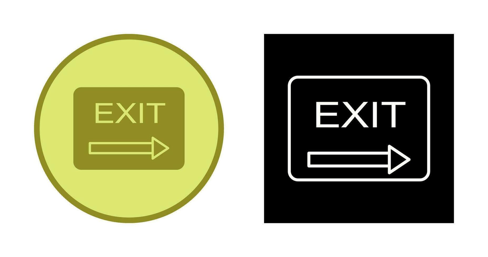 Unique Exit Vector Icon