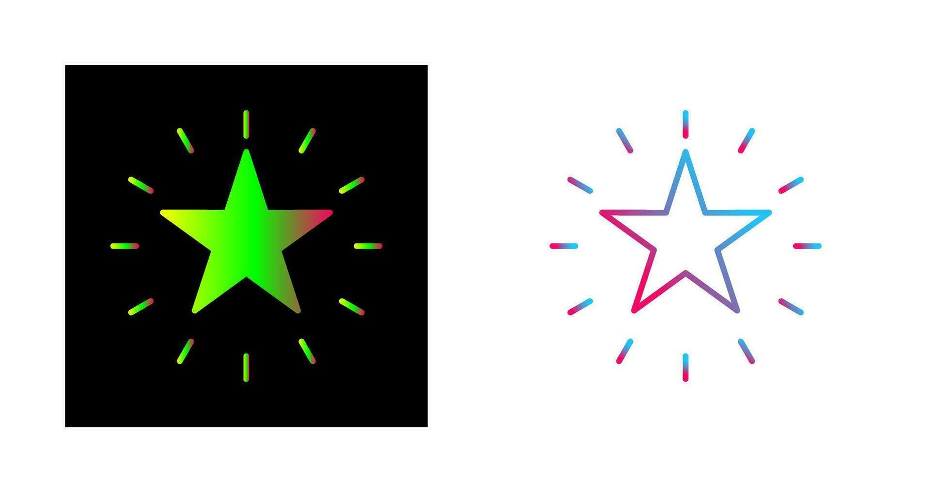 Unique Star Vector Icon