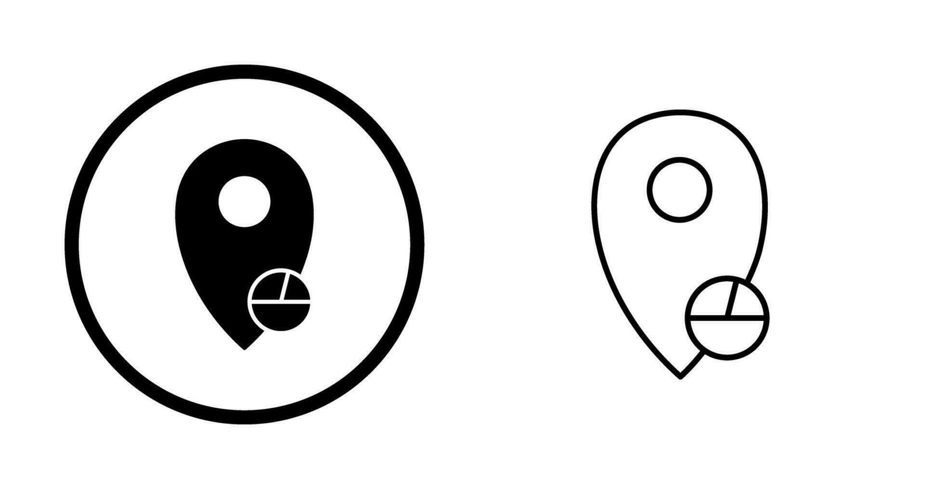 Location Statistics Vector Icon