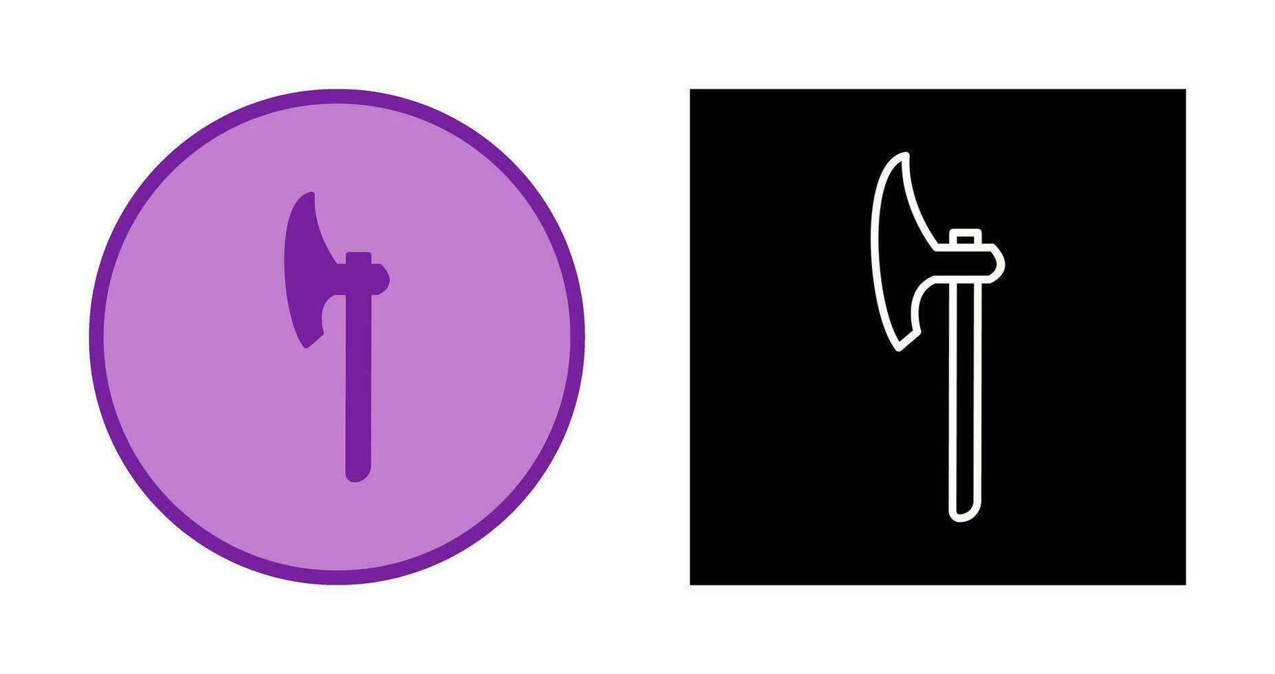 Unique Axe Vector Icon