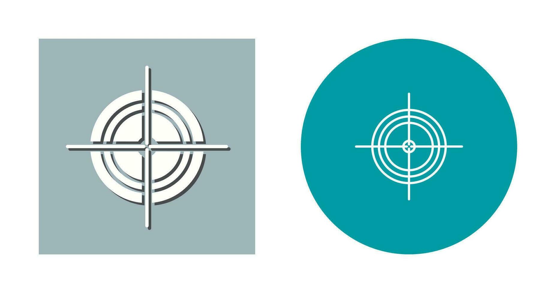 Unique Target Vector Icon